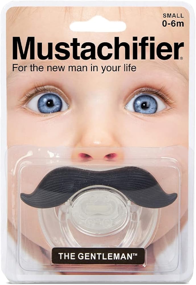 Gentleman Mustachifier – Baby Orthodontic Mustache Pacifier