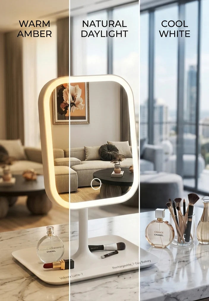 Velvet Lume-7 Vanity Mirror